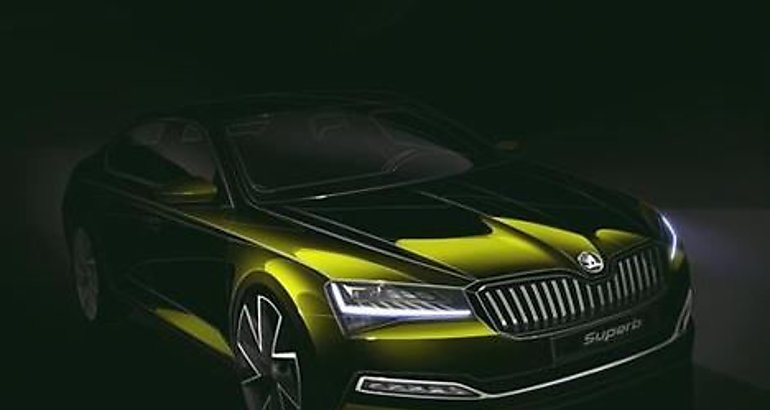 boceto del actualizado Skoda Superb