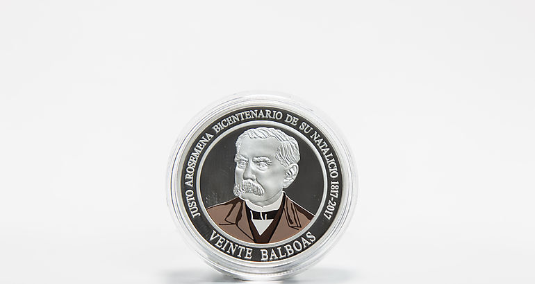 monedas en conmemoracin del natalicio del Dr Justo Arosemena