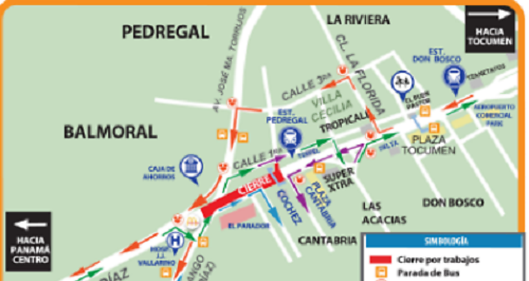 Cierre de la Av Domingo Daz por desmontaje de puente peatonal de Pedregal 