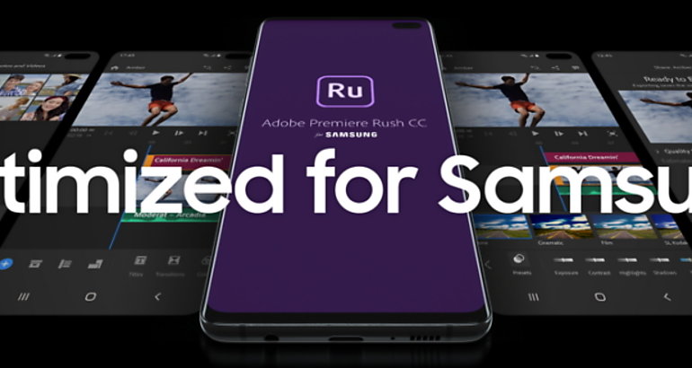  Adobe Premiere Rush para Samsung para los usuarios de Galaxy