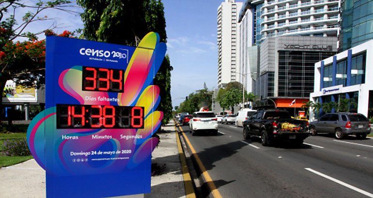 reloj con cuenta regresiva de Censos 2020