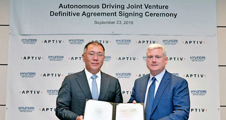 Aptiv y Hyundai Motor Group forman una Joint Venture para la Conduccin Autnoma