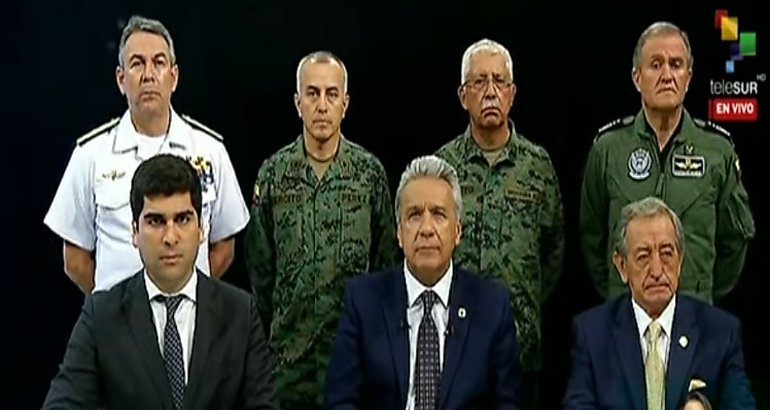 Lenn Moreno protestas son intento de golpe organizado por Correa  Maduro y Cuba