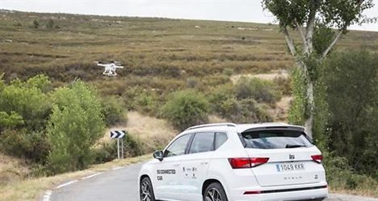 Drones y tecnologia IoT con SEAT Telefnica DGT Ficosa y Aeorum