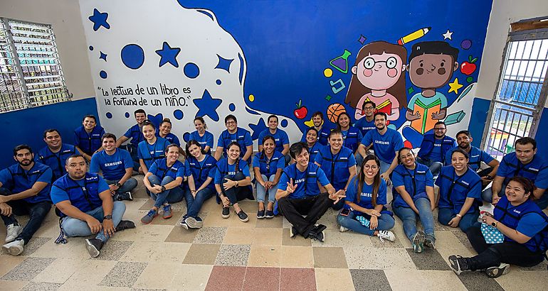 Samsung dio vida a espacios de aprendizaje en Panam durante el Mes de Voluntariado