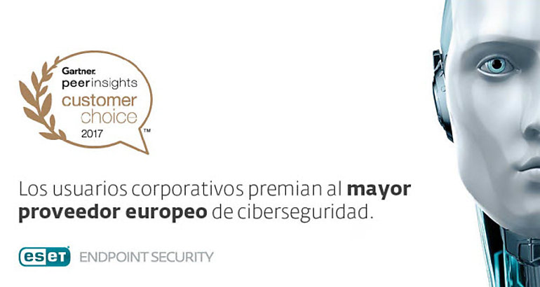 ESET fue elegida por clientes como plataforma de proteccin de puntos finales en Gartner Peer Insights 