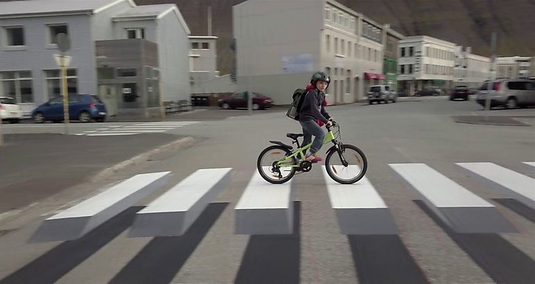 crucero peatonal en 3D
