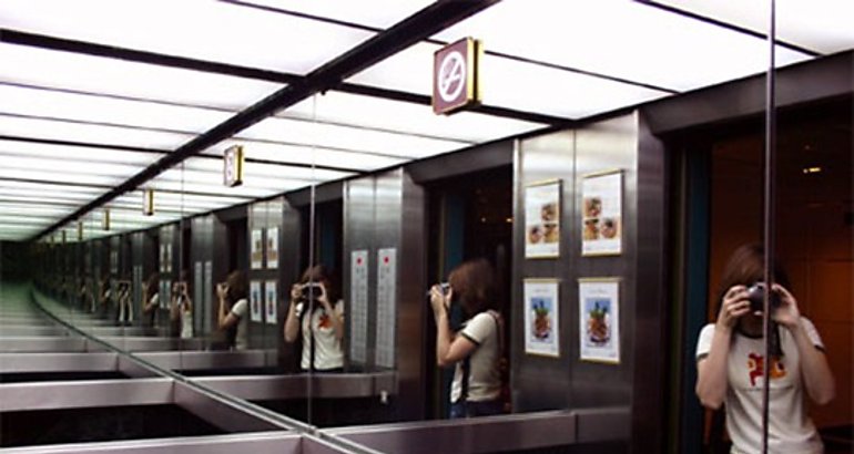 espejos en ascensor