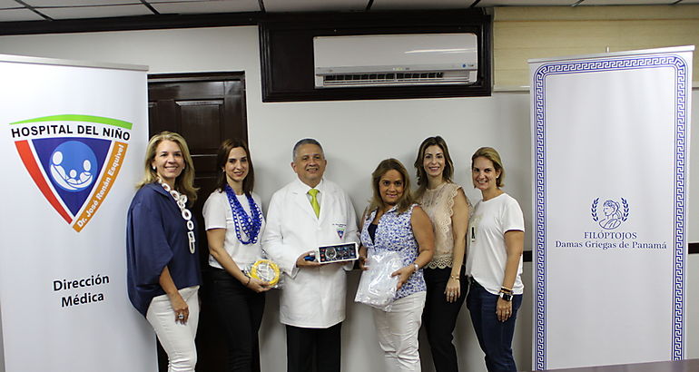 Hospital del Nio recibe donacin de las Damas Griegas de Panam 