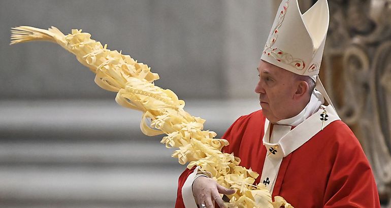 Papa Francisco en la Misa de Domingo de Ramos
