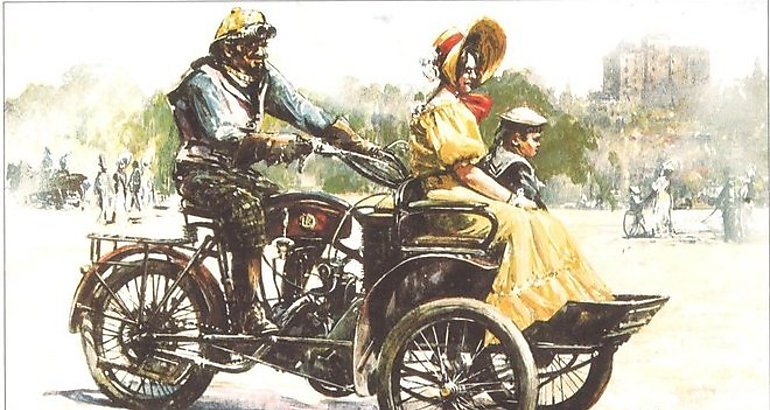 LW de tres ruedas refrigerados por agua de Laurin  Klement 19051911 