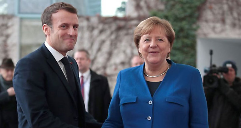 Macron y Merkel 