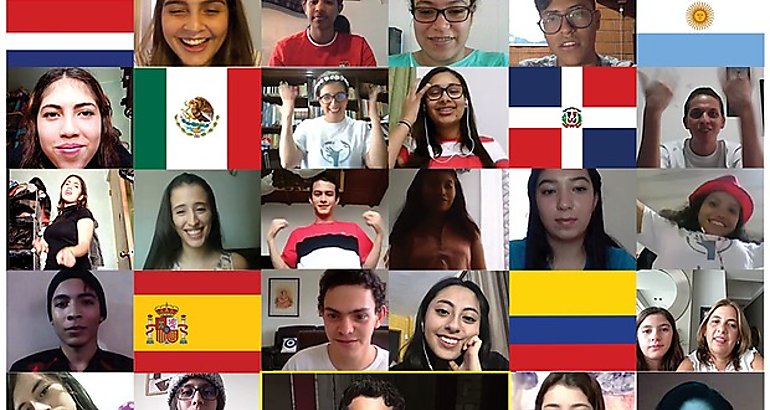 Sebastin Yatra comparte junto a jvenes panameos en el Ciberencuentro Internacional de Scholas