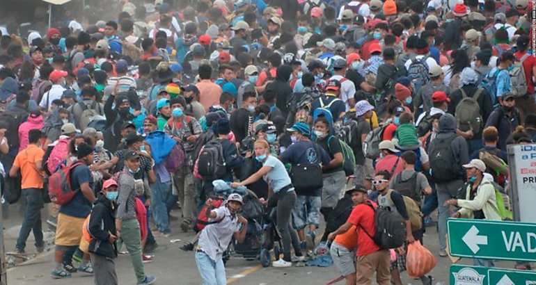 Caravana de migrantes hondureos