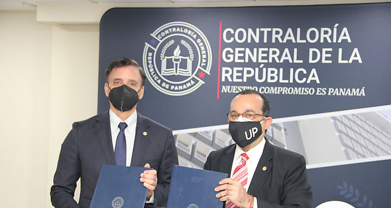 Contralora y la UP firman convenio y acuerdo de Cooperacin Educativa y Tcnica