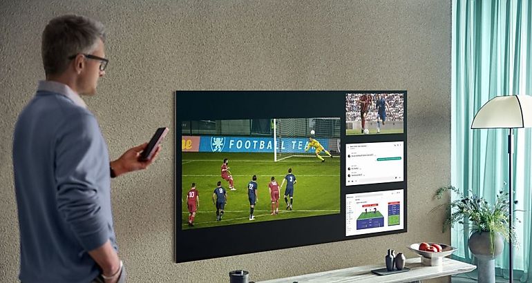 Es fcil activar Multi View para mirar hasta cuatro contenidos a la vez en los televisores Samsung 