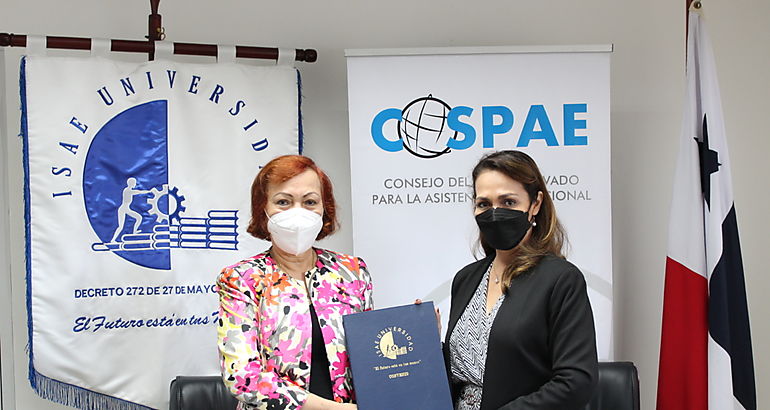 ISAE Universidad y CoSPAE firman acuerdo de afiliacin para uso de plataforma digital Conecta