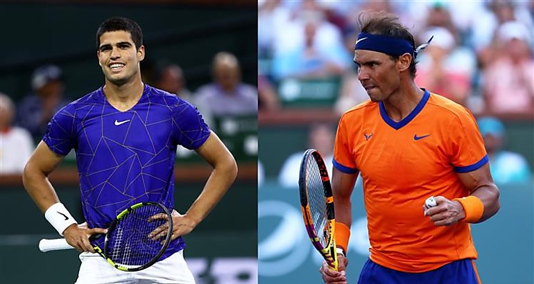 Carlos Alcaraz y Rafa Nadal 