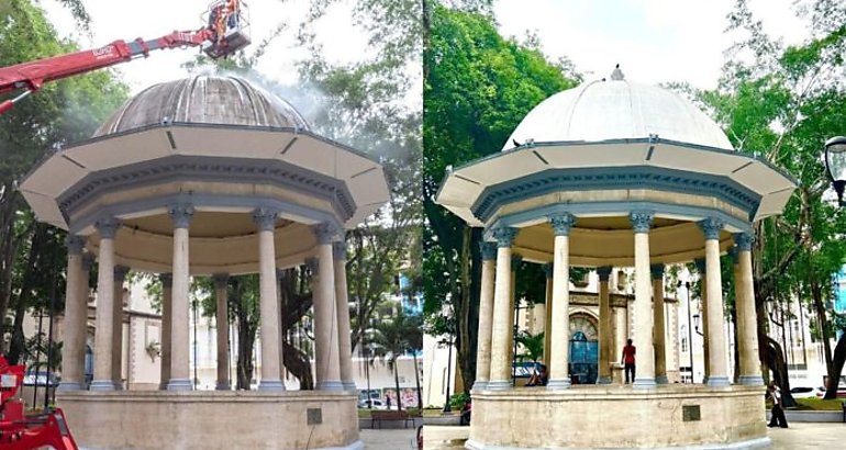 Alcalda de Panam revitaliza el parque de Santa Ana
